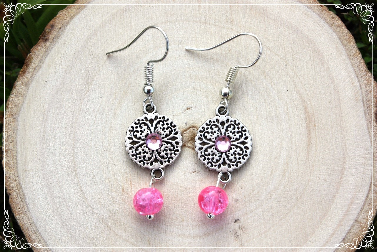 Boucles d'oreilles "Cercles filigranes"