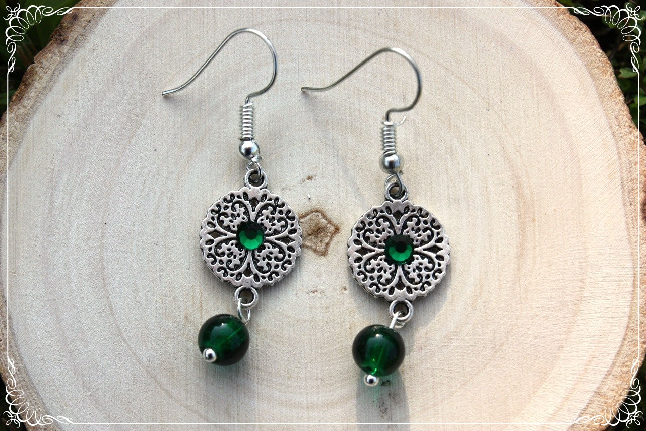 Boucles d'oreilles "Cercles filigranes"