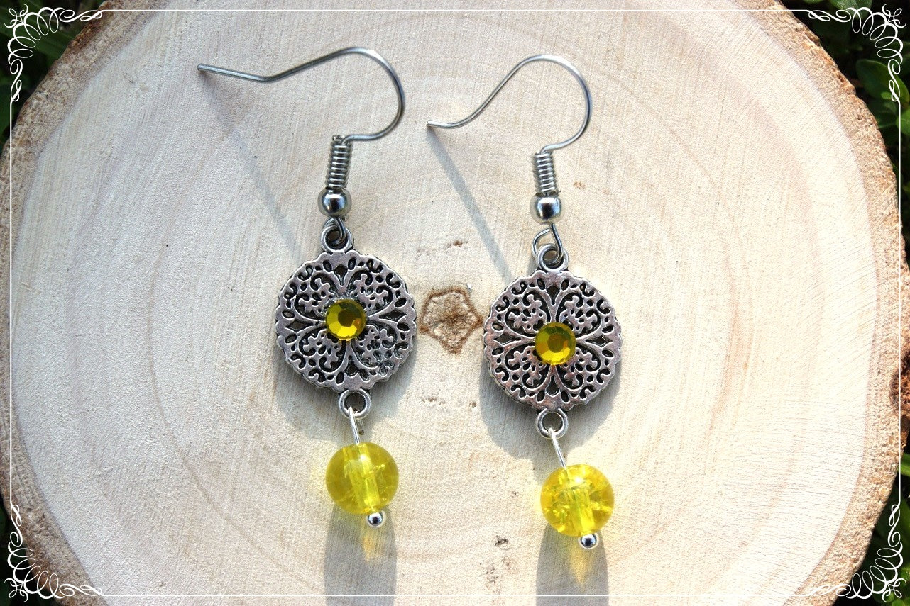 Boucles d'oreilles "Cercles filigranes"