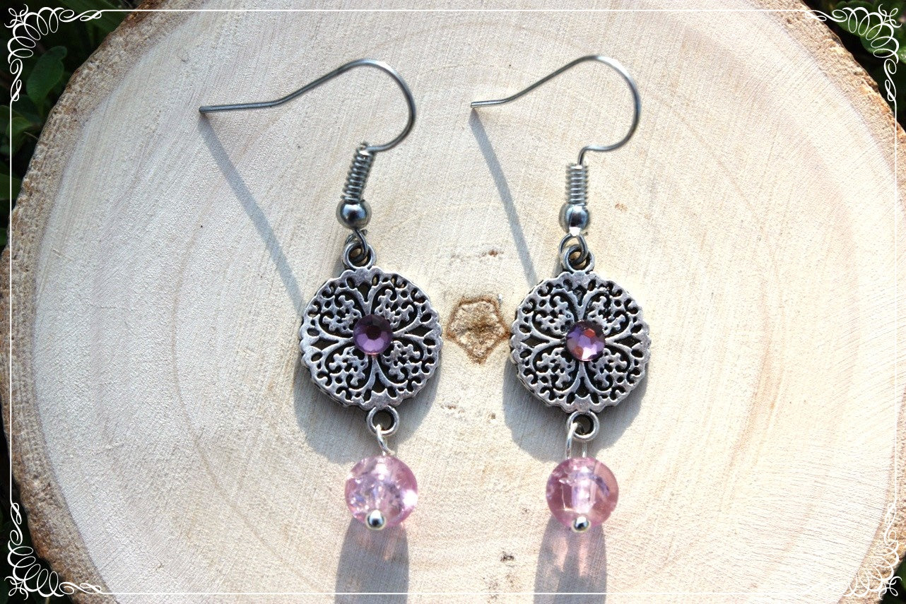 Boucles d'oreilles "Cercles filigranes"