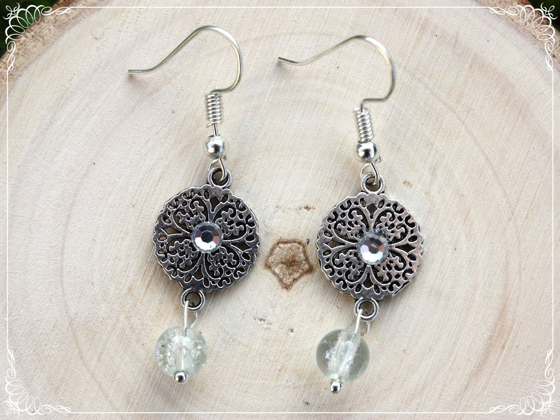 Boucles d'oreilles "Cercles filigranes"