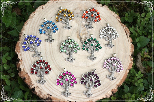 Grands pendentifs "Arbres méandres"