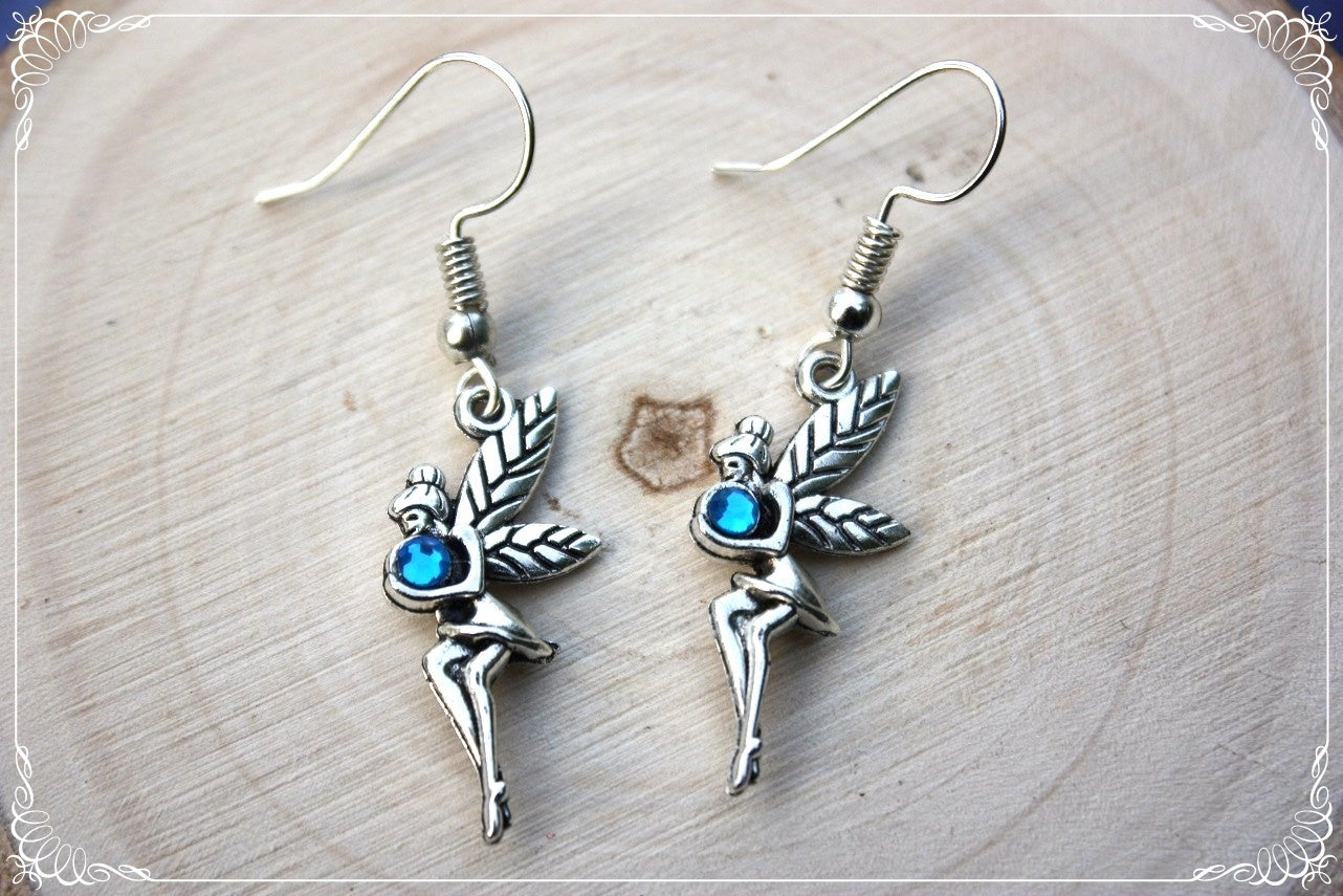 Boucles d'oreilles "Fées profils"