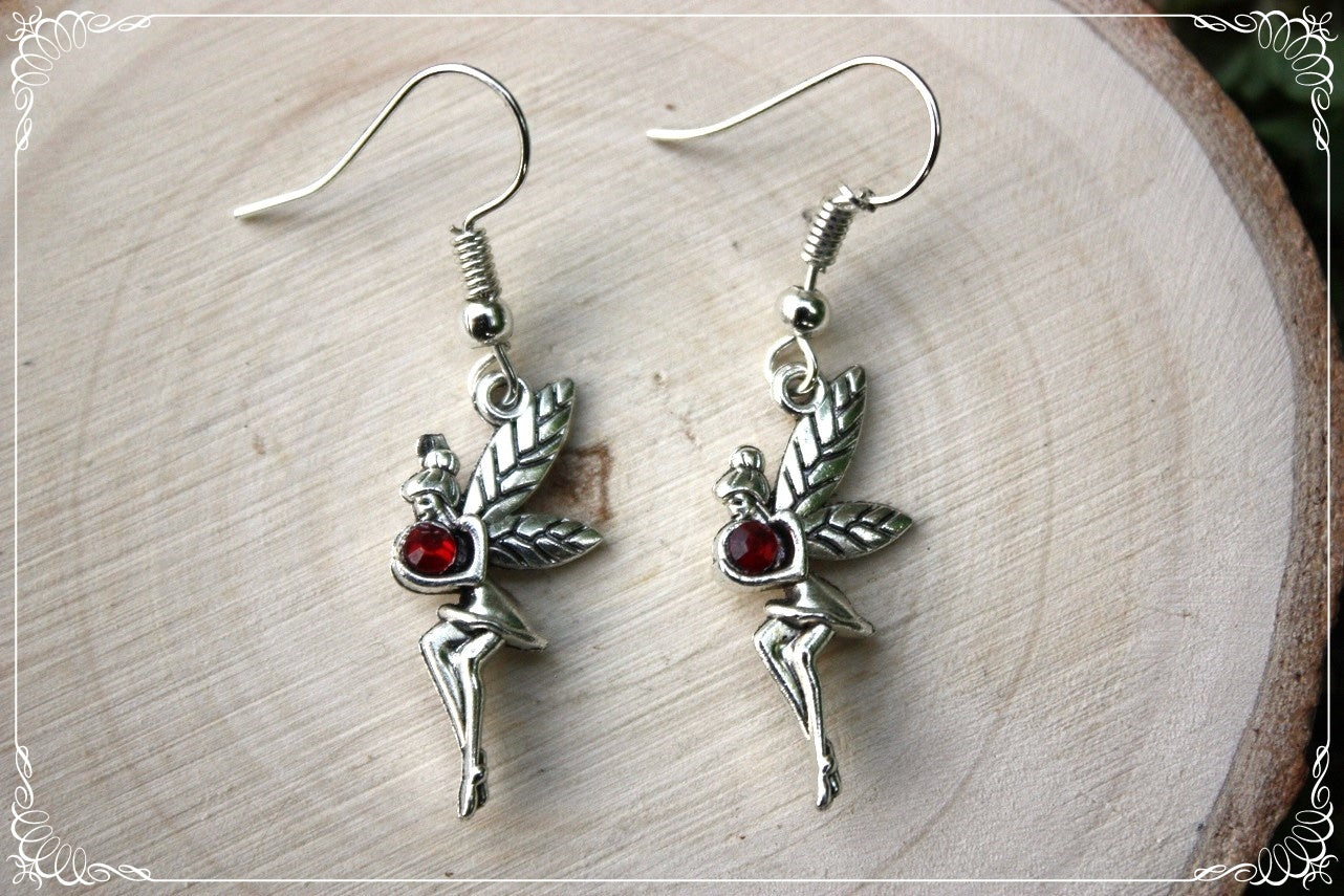 Boucles d'oreilles "Fées profils"