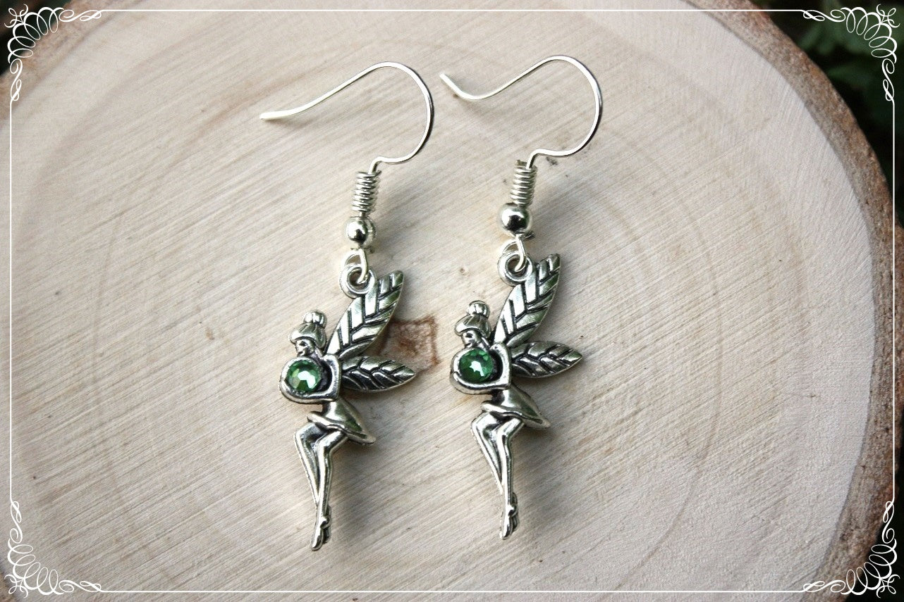 Boucles d'oreilles "Fées profils"