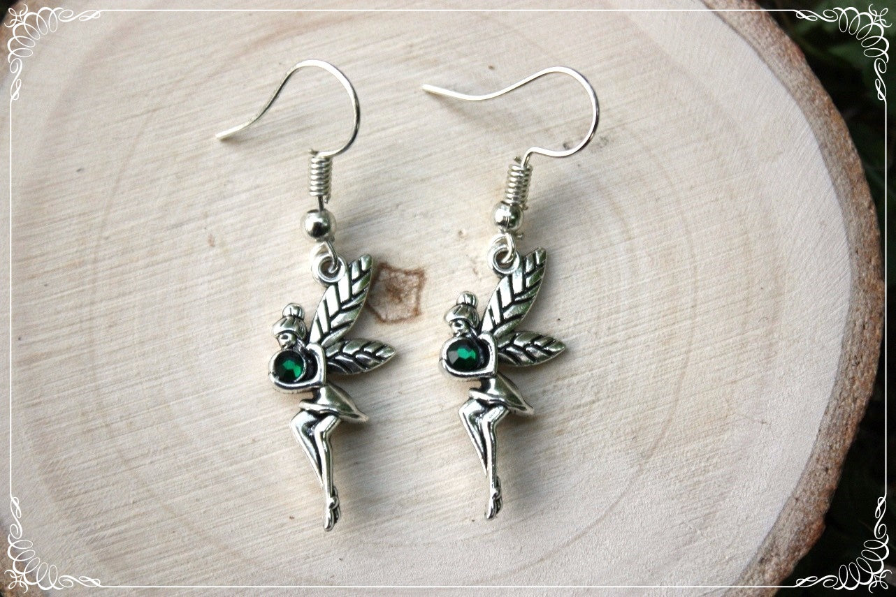 Boucles d'oreilles "Fées profils"