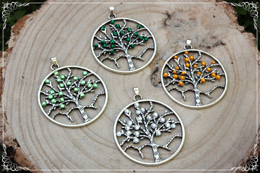 Pendentifs "Arbres saisons"