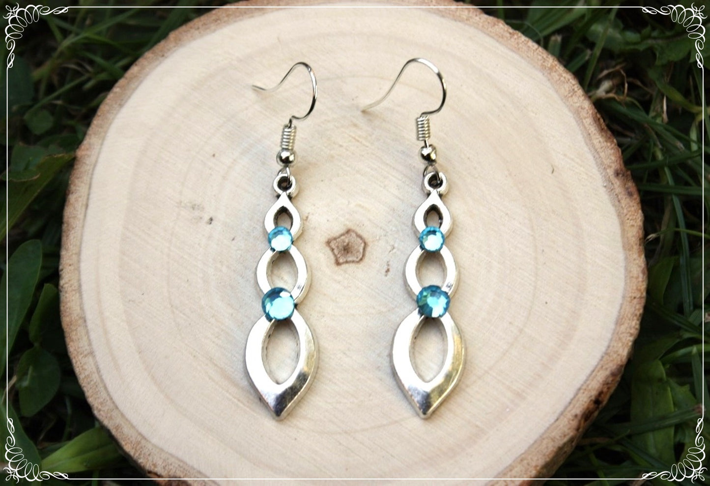 Boucles d'oreilles celtiques "Doubles boucles"