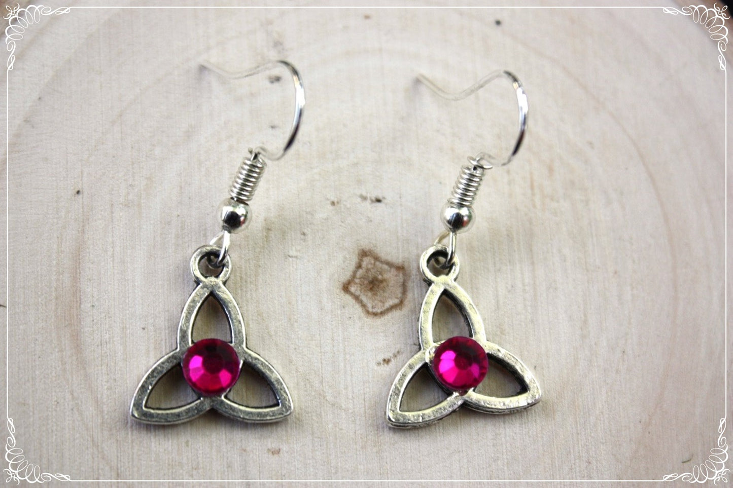 Boucles d'oreilles celtiques "Triquetras"