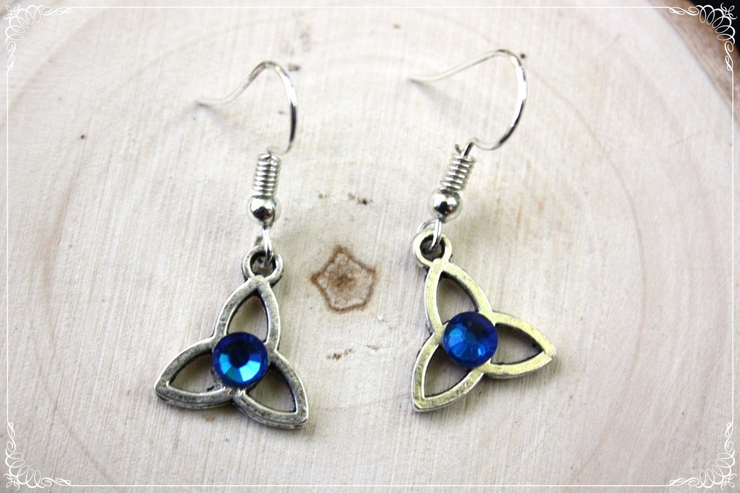 Boucles d'oreilles celtiques "Triquetras"