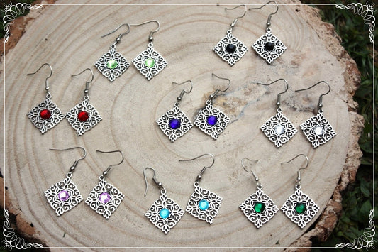 Boucles d'oreilles "Losanges"