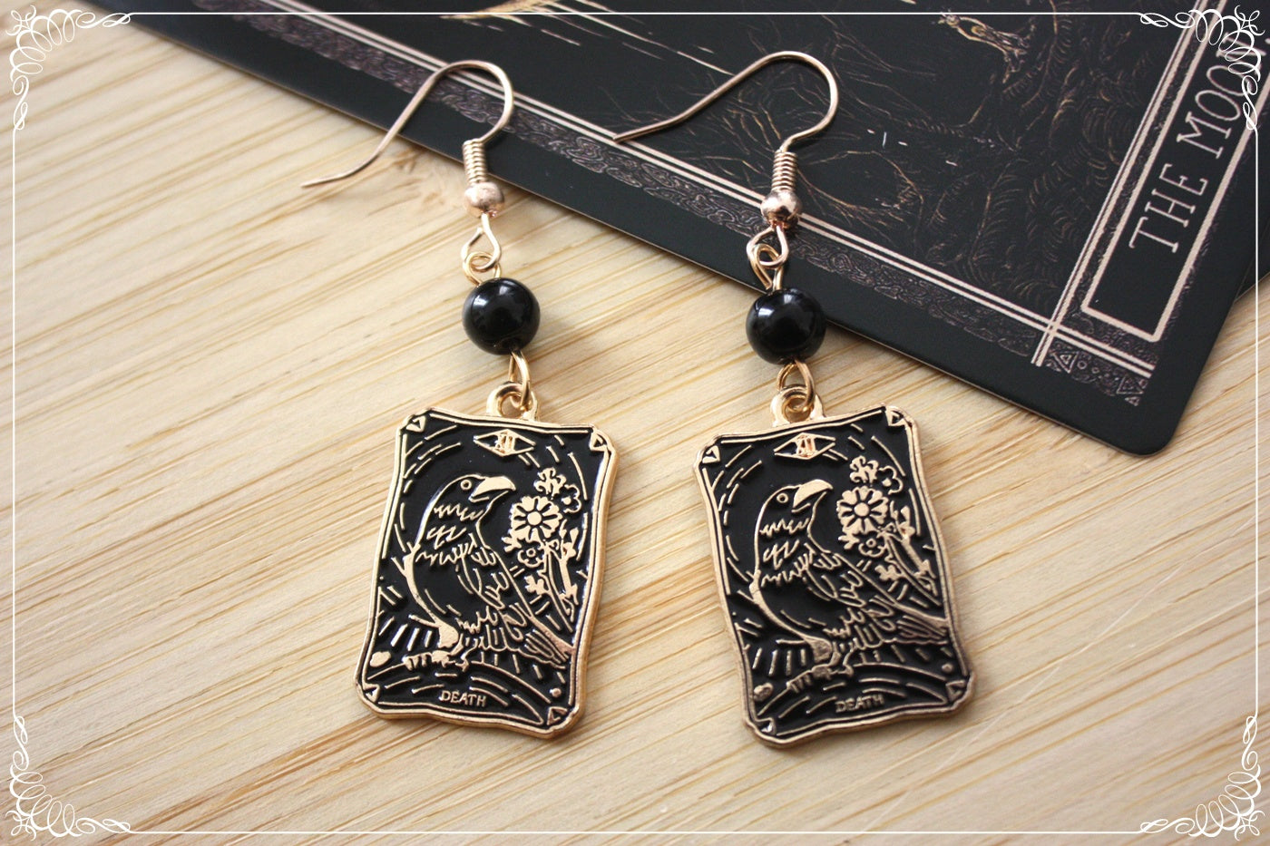 Boucles d'oreilles cartes tarot