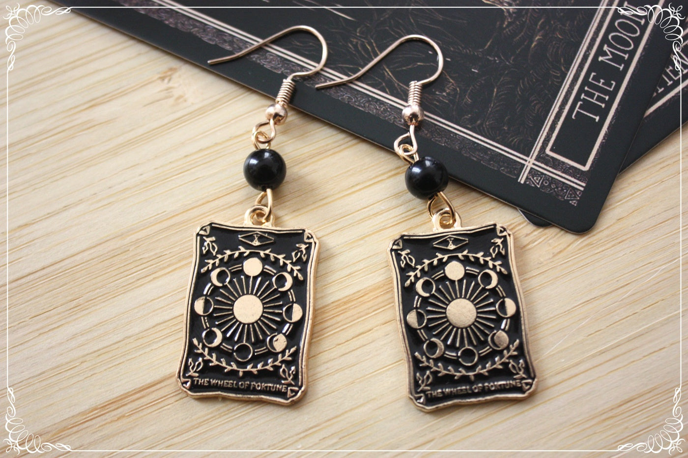 Boucles d'oreilles cartes tarot