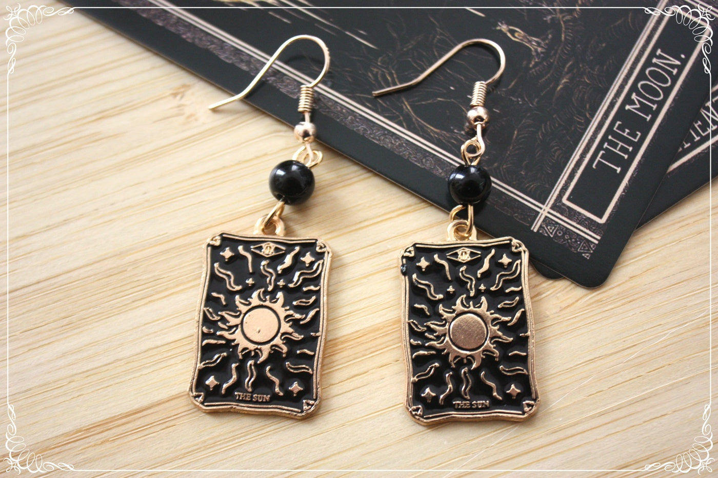 Boucles d'oreilles cartes tarot