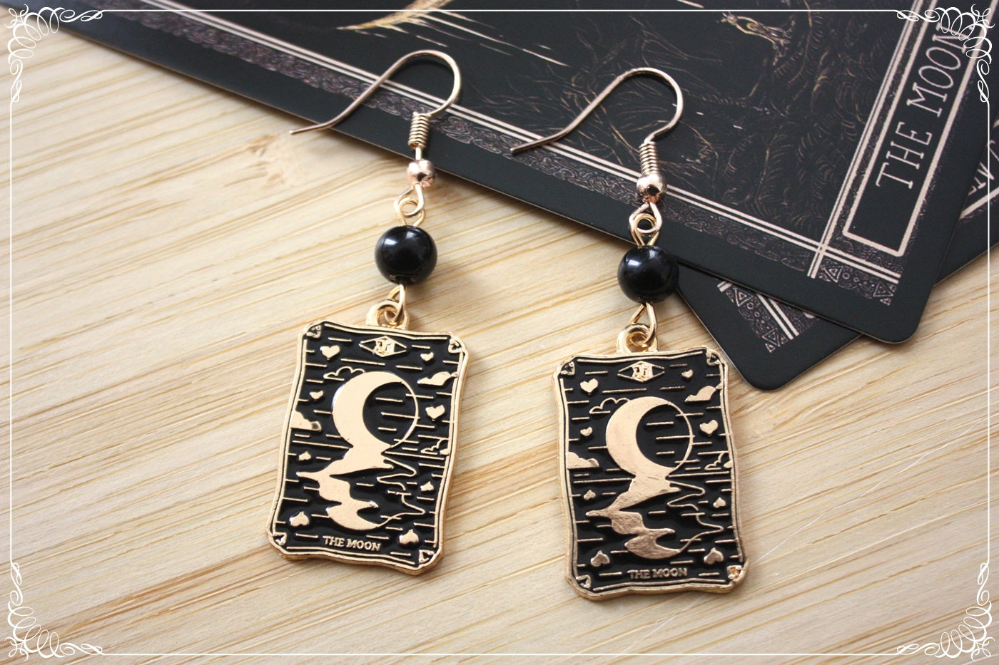 Boucles d'oreilles cartes tarot