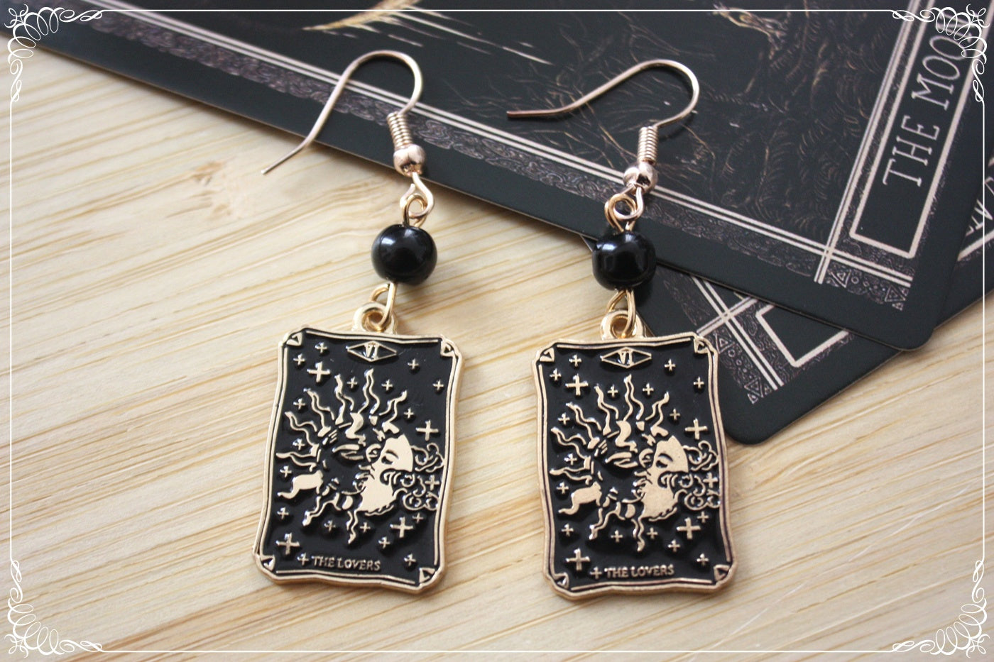 Boucles d'oreilles cartes tarot