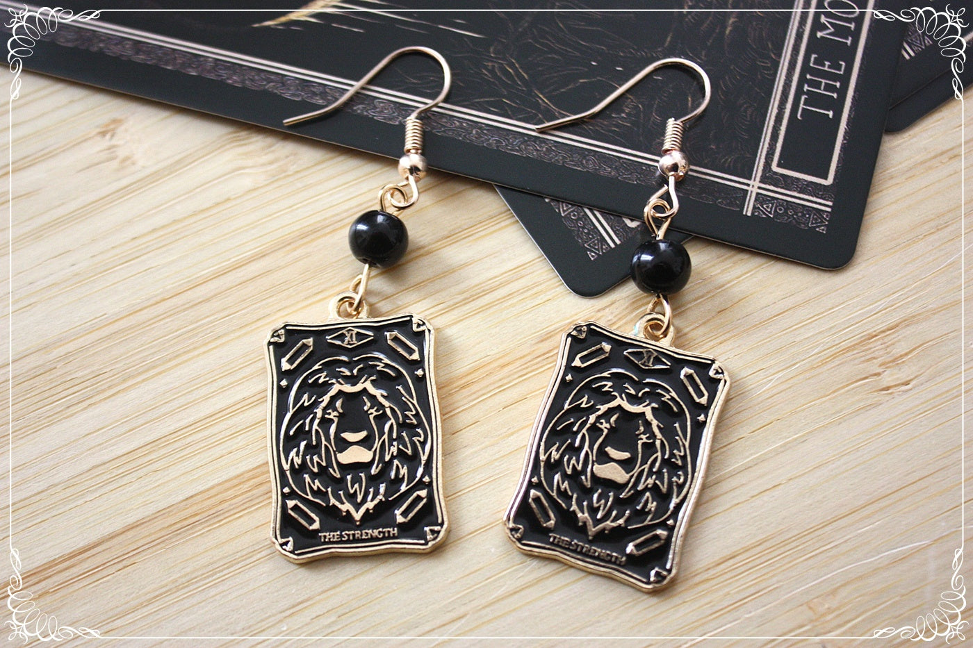 Boucles d'oreilles cartes tarot