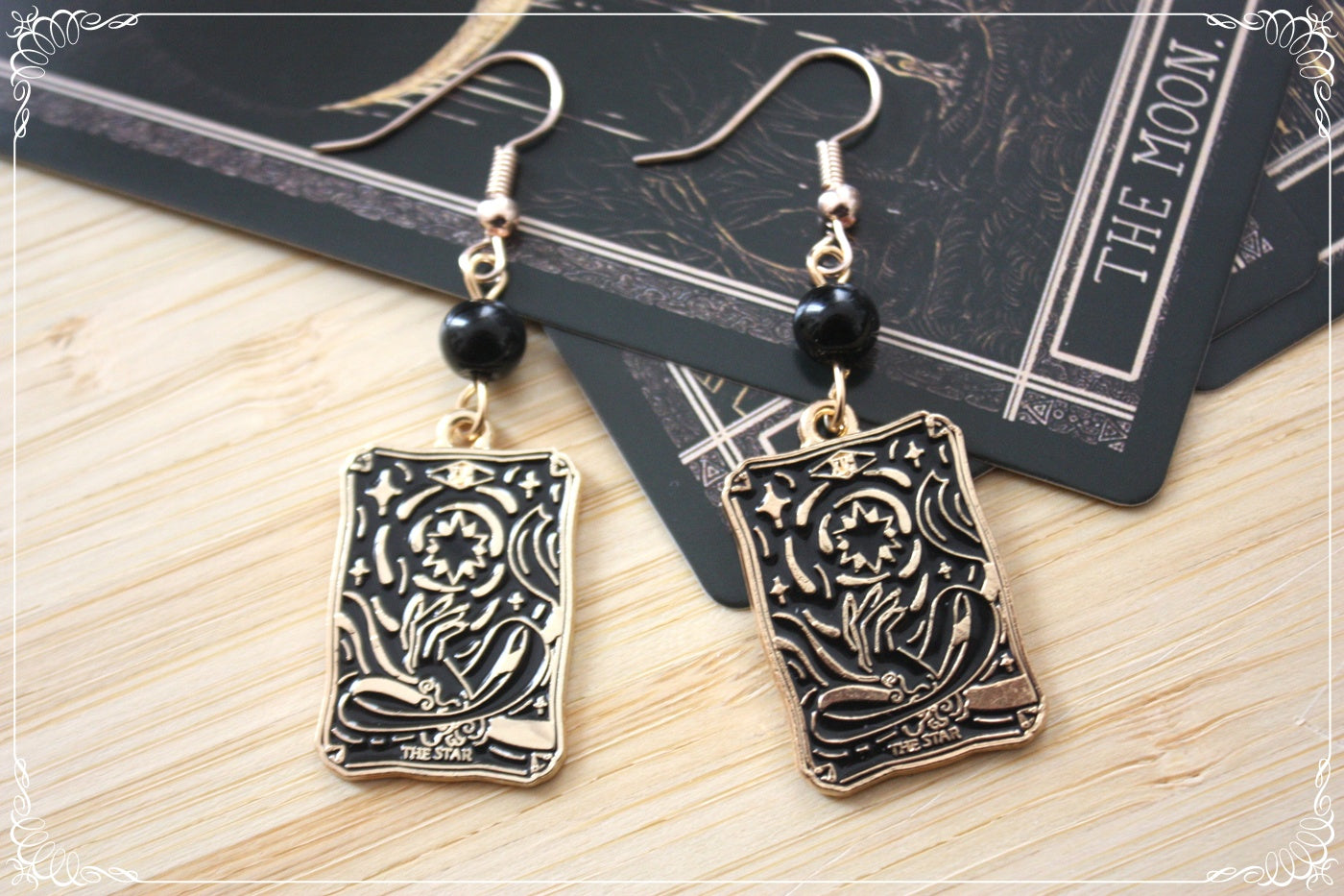Boucles d'oreilles cartes tarot