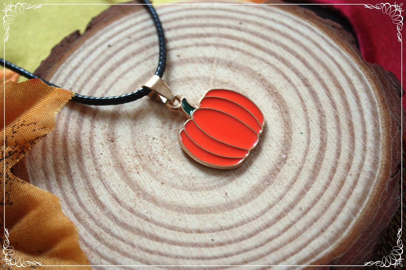 Pendentifs Automne Halloween citrouilles champignons pumpkin spice latte