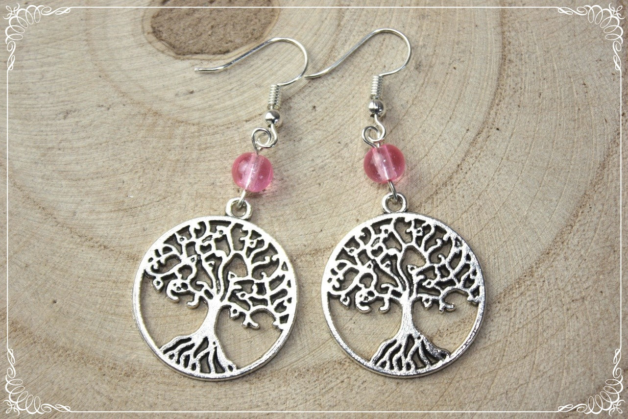 Boucles d'oreilles "Arbres Perles"