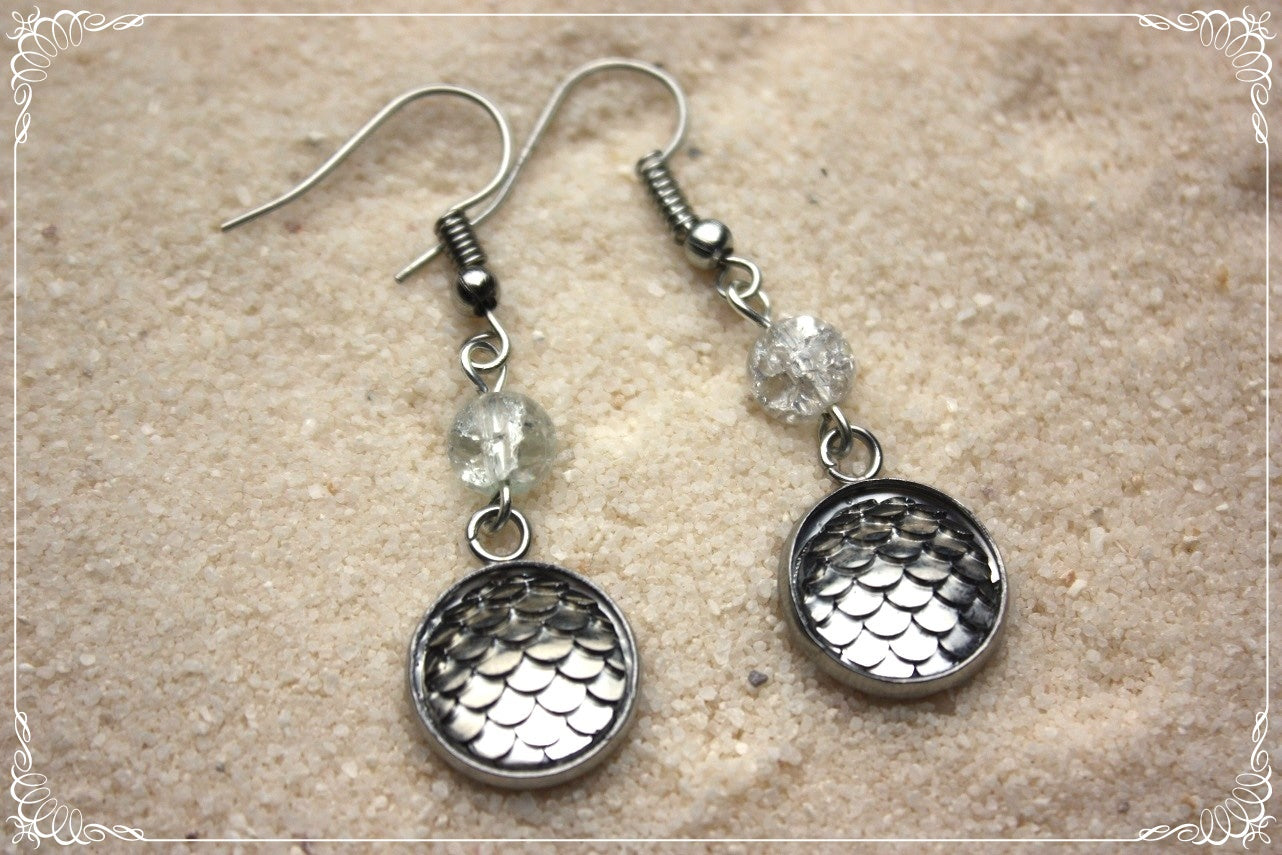 Boucles d'oreilles "Ecailles"