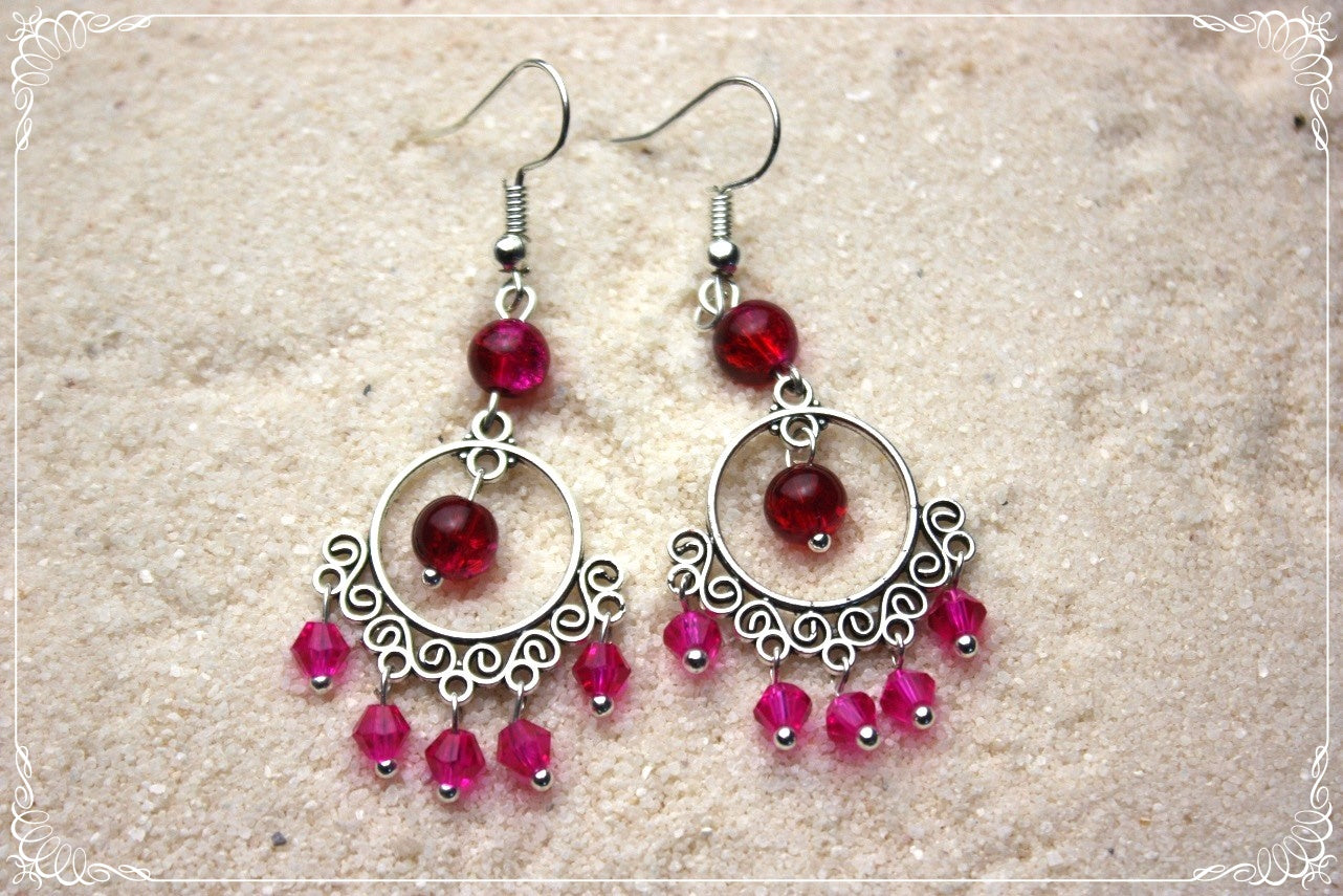 Boucles d'oreilles orientalisantes "Perles"