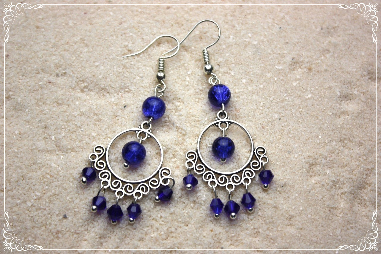 Boucles d'oreilles orientalisantes "Perles"