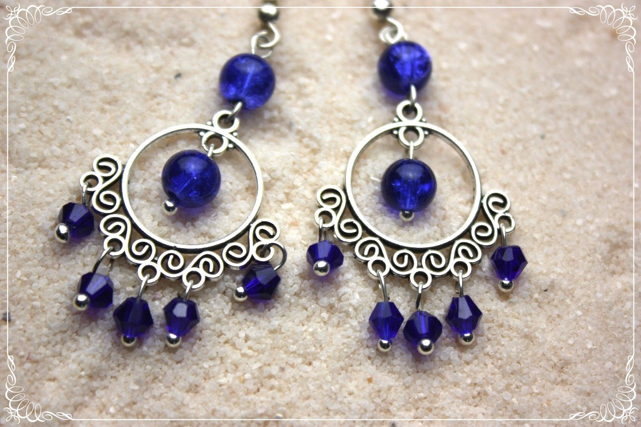 Boucles d'oreilles orientalisantes "Perles"