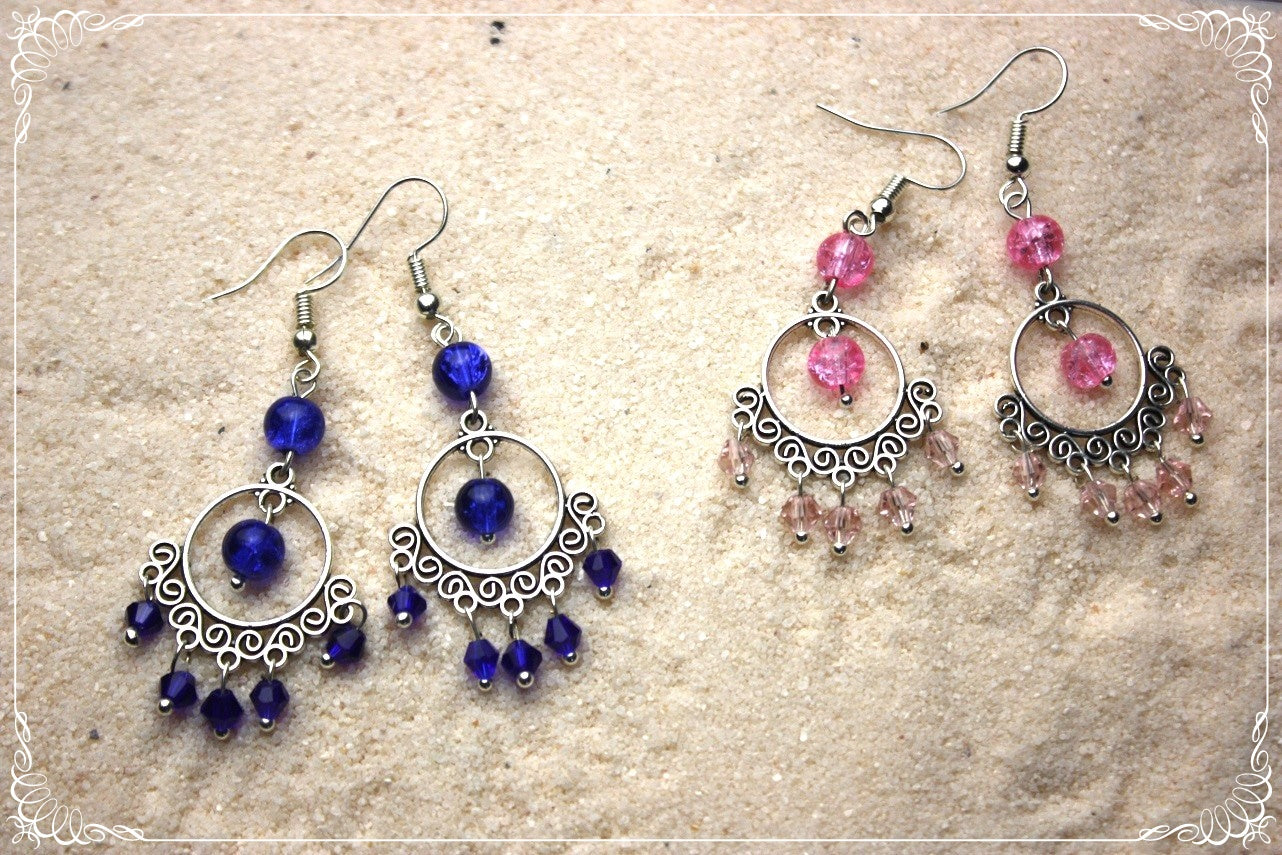 Boucles d'oreilles orientalisantes "Perles"