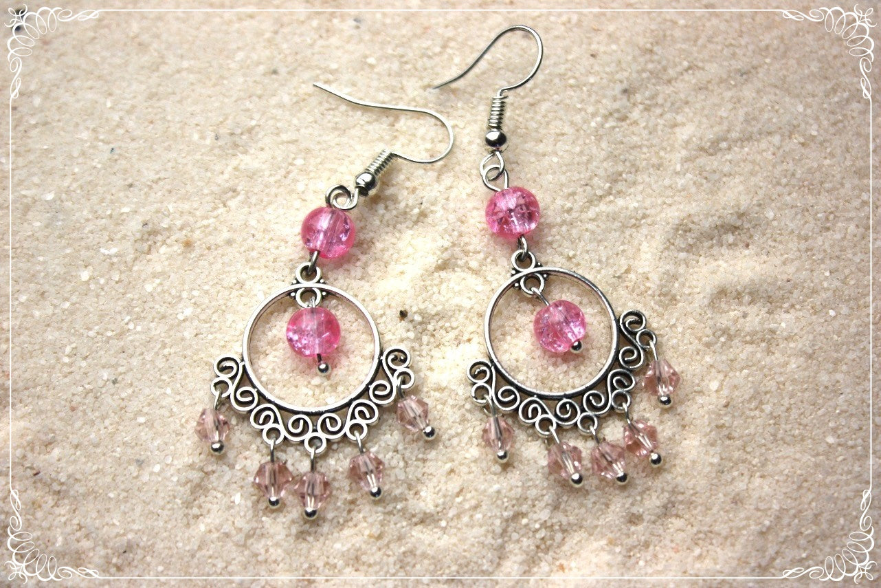 Boucles d'oreilles orientalisantes "Perles"