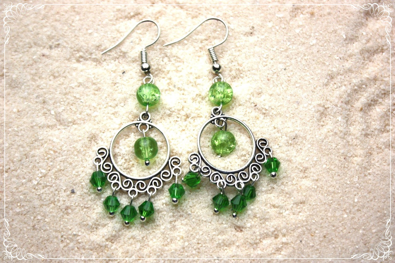 Boucles d'oreilles orientalisantes "Perles"