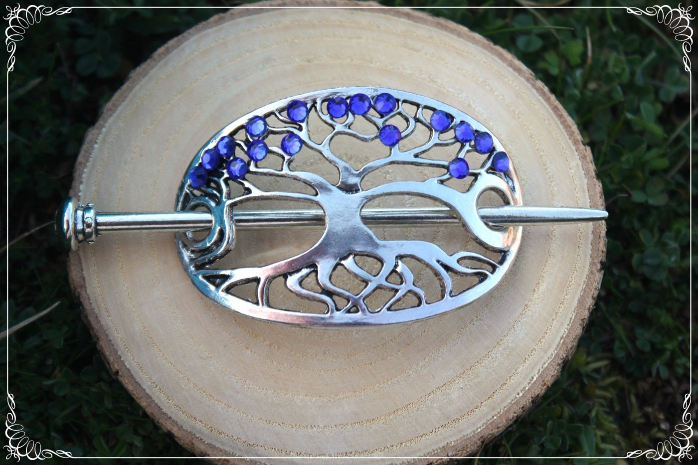 Barrette épingle à cheveux elfique fantasy arbre
