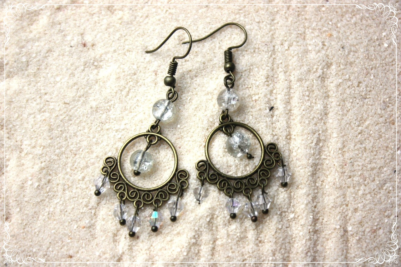 Boucles d'oreilles orientalisantes "Perles"