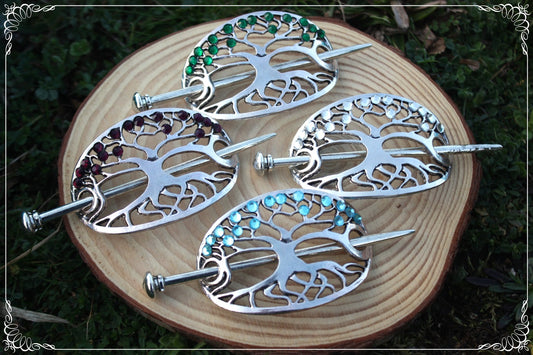 Barrette épingle à cheveux elfique fantasy arbre