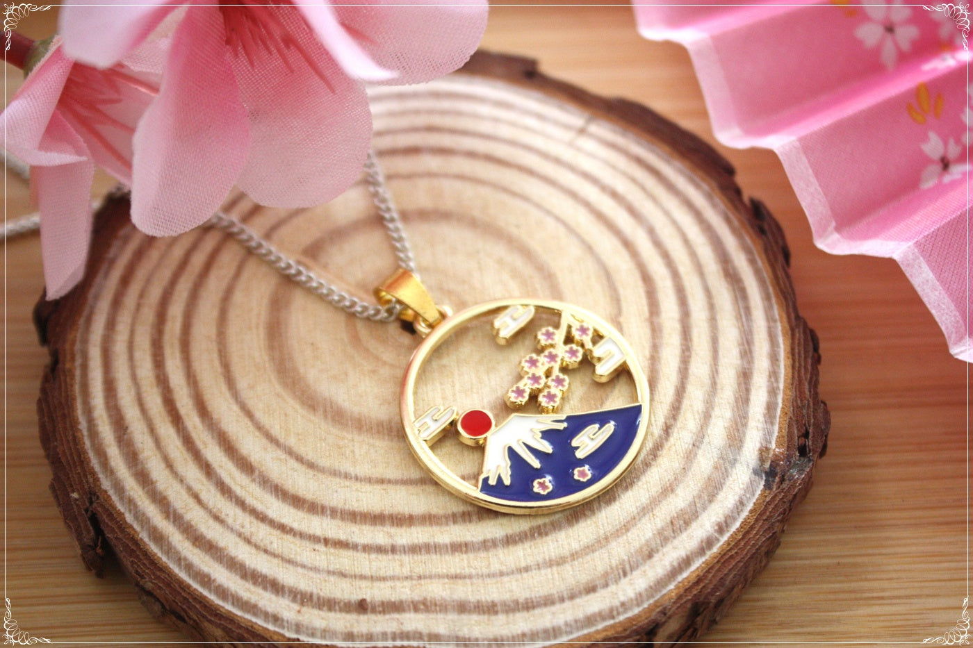 Pendentifs Japon - Carpes Koï - Mont Fuji - Grue japonaise