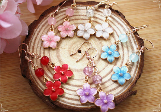 Boucles d'oreilles japon "Sakura" - Fleurs de cerisier