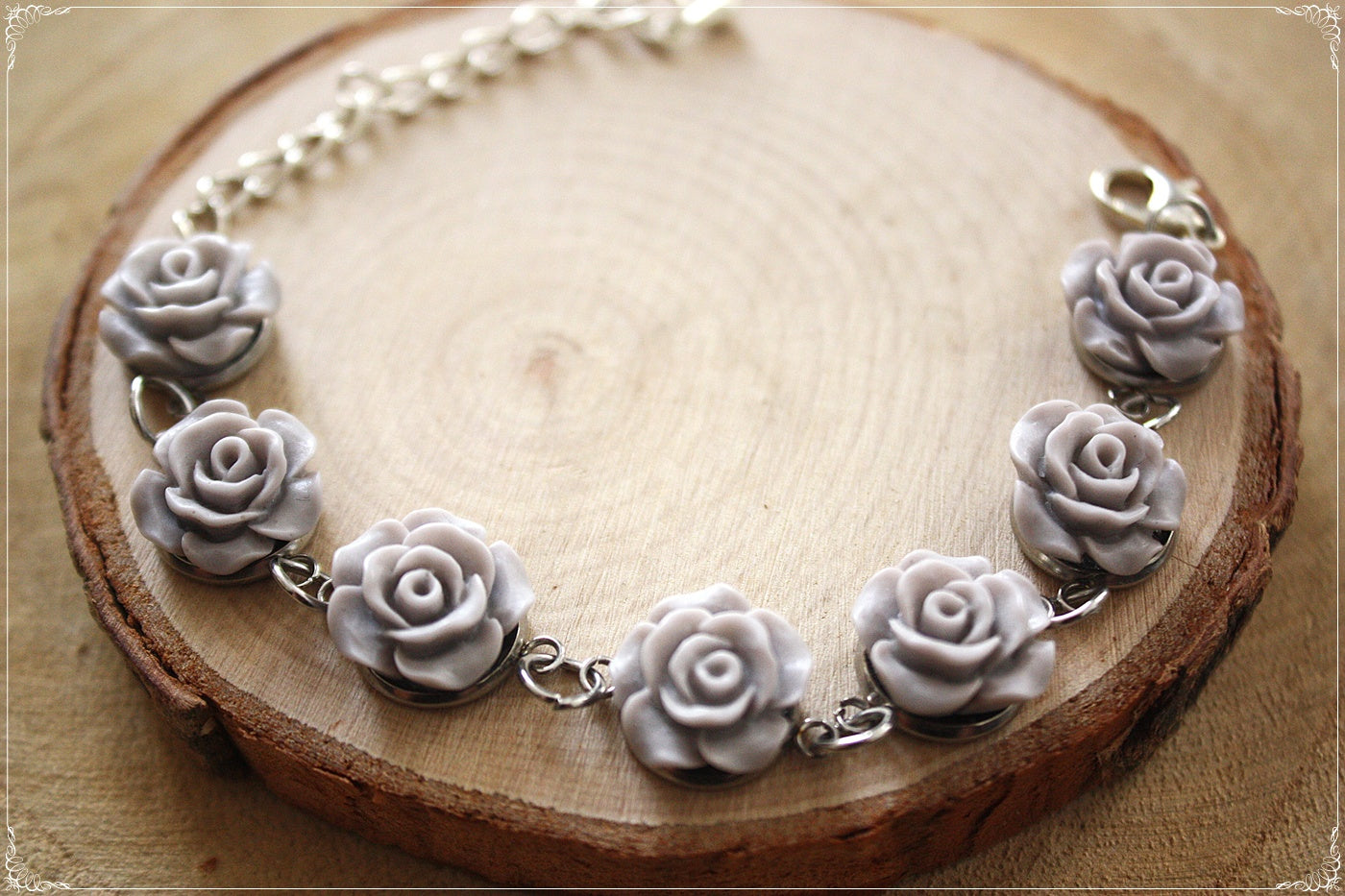 Bracelets "Roses mattes"