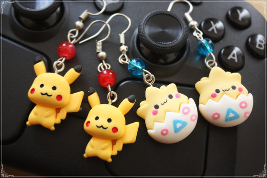 Boucles d'oreilles style "Pokémon"