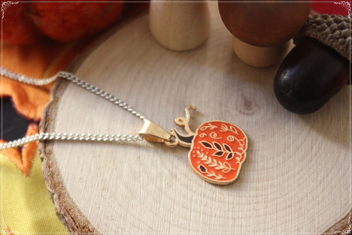 Pendentifs Automne Halloween citrouilles pumpkin spice latte