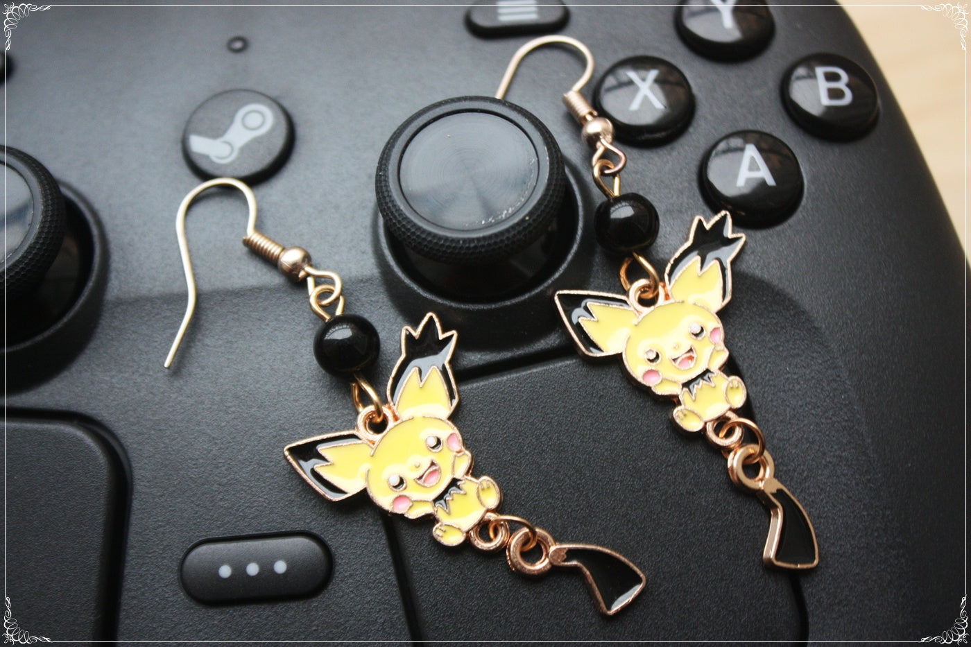 Boucles d'oreilles style "Pokémon"