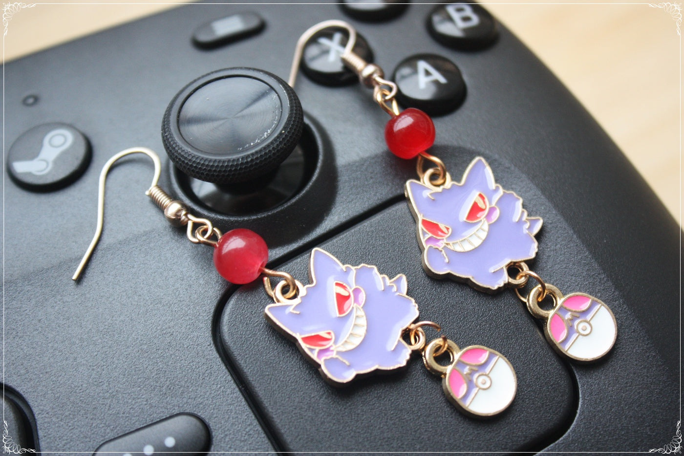 Boucles d'oreilles style "Pokémon"