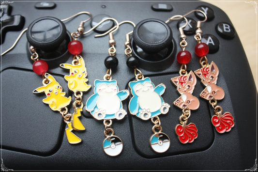 Boucles d'oreilles style "Pokémon"