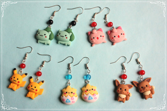 Boucles d'oreilles style "Pokémon"