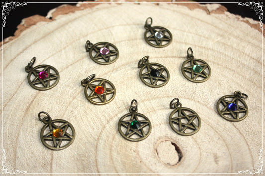 Pendentifs "Pentacles bronze"