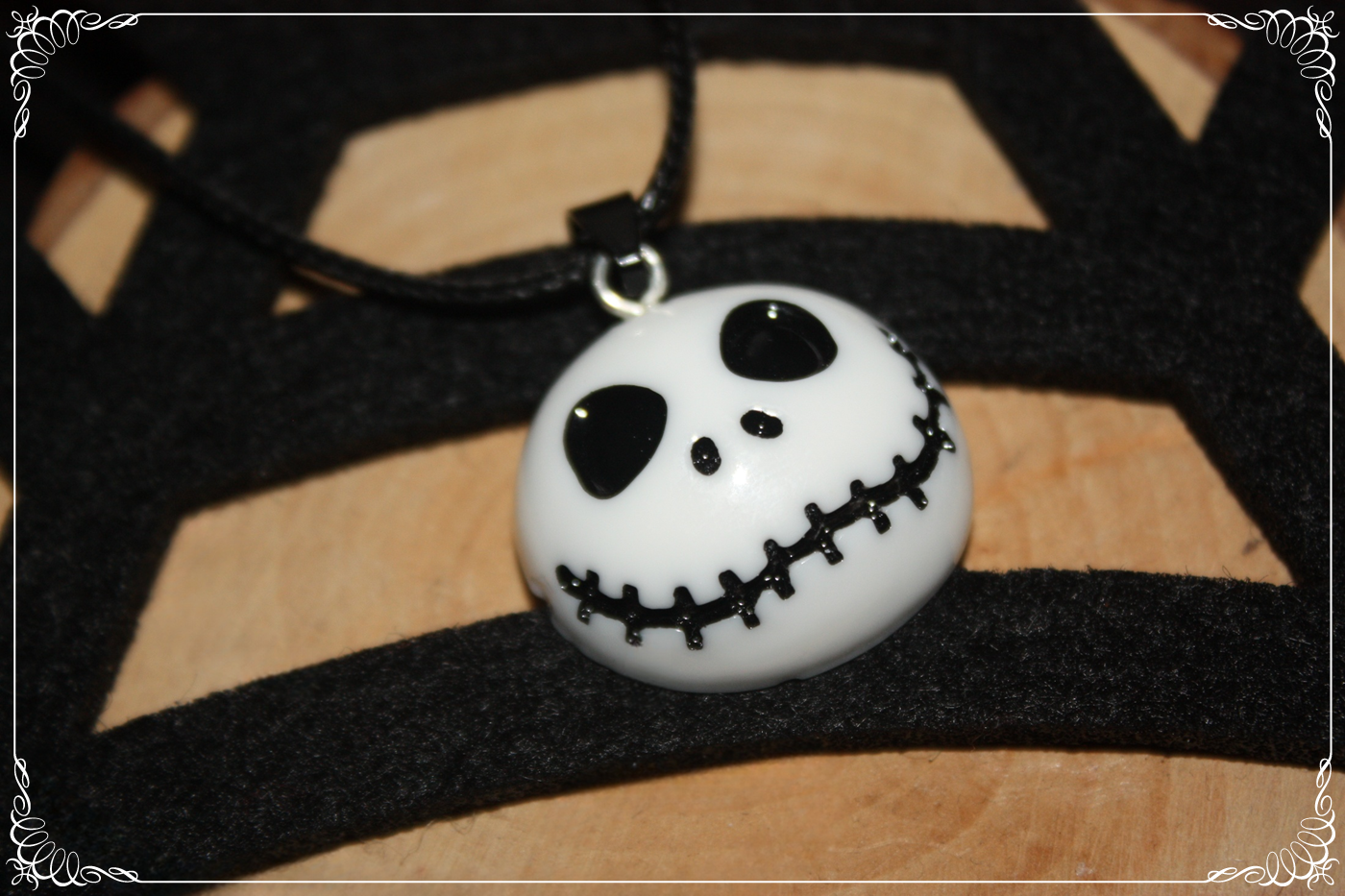 Bague 2 en 1 avec strass « L'Étrange Noël de Monsieur Jack Skellington